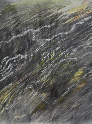 pyramide-schwimmt-48-x-36-cm-graphit-und-gouache-auf-papier-1984