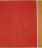 rot-oranger farbraum, 80 x 72 x 5, 80 x 15  x 5 cm, mischtechnik auf molino, 2014