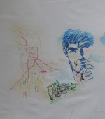 power me, 42 x 60 cm, mischtechnik auf papier, 1982