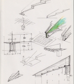 projektskizze VII, 29,7 x 21 cm, tuschestift auf papier, 2000