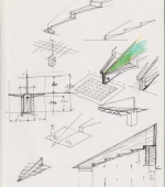 projektskizze VII, 29,7 x 21 cm, tuschestift auf papier, 2000