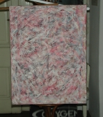 hellroter kopf, 60 x 40 cm, acryl auf leinwand, 2010
