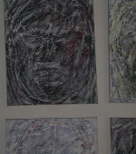 kopf 1/6, 40 x 30 cm, acryl auf leinwand, 2009