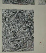 kopf 5/6, 40 x 30 cm, acryl auf leinwand, 2009