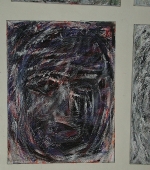 kopf 6/6, 40 x 30 cm, acryl auf leinwand, 2009