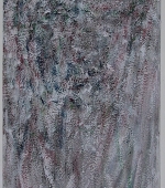 mumienportait III, 100 x 45 cm, acryl und pigmente auf molino, 1993