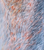 schreitend, 200 x 80 cm, dispersion und pigmente auf leinwand, 1991