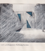 blick vom landtagsplatz richtung norden, 1993