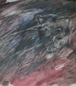 laguna di flychtige, 36 x 48 cm, graphit und gouache auf papier, 1984