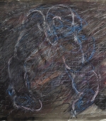 arschficker, 29 x 39 cm, graphit und gouache auf papier, 1984